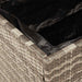 Tuinbox 220x50x54 cm poly rattan en acaciahout grijs