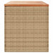 Tuinbox 220x50x54 cm poly rattan en acaciahout beige