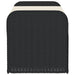 Opbergbankje met kussen 115x51x52 cm poly rattan zwart