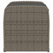 Opbergbankje met kussen 80x51x52 cm poly rattan grijs
