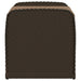 Opbergbankje met kussen 80x51x52 cm poly rattan bruin