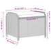Tuinkruk met kussen 58x46x46 cm poly rattan zwart