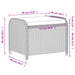 Tuinkruk met kussen 58x46x46 cm poly rattan bruin