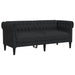 3-delige Loungeset stof zwart