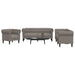 3-delige Loungeset stof taupe