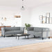 2-delige Loungeset stof lichtgrijs
