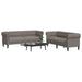 2-delige Loungeset stof taupe