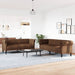 2-delige Loungeset stof bruin
