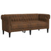 2-delige Loungeset stof bruin