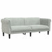 3-delige Loungeset fluweel lichtgrijs