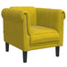 3-delige Loungeset fluweel geel