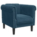 3-delige Loungeset fluweel blauw