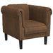 3-delige Loungeset fluweel bruin