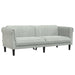 2-delige Loungeset fluweel lichtgrijs
