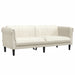 2-delige Loungeset fluweel crèmekleurig