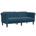 2-delige Loungeset fluweel blauw