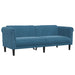 2-delige Loungeset fluweel blauw