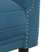 2-delige Loungeset fluweel blauw