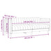 3-delige Loungeset stof bruin
