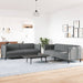 2-delige Loungeset stof donkergrijs