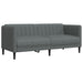 2-delige Loungeset stof donkergrijs