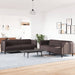 2-delige Loungeset stof donkerbruin