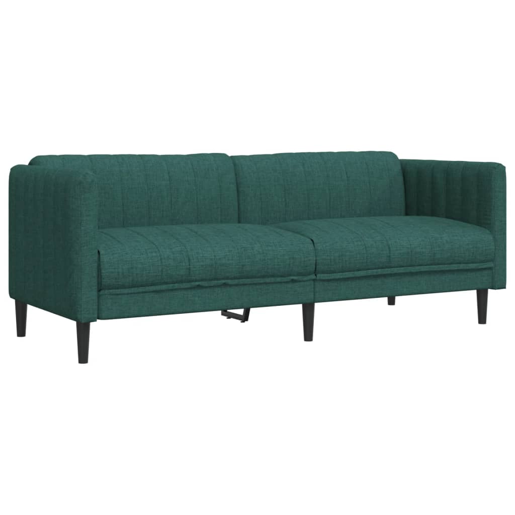 2-delige Loungeset stof donkergroen