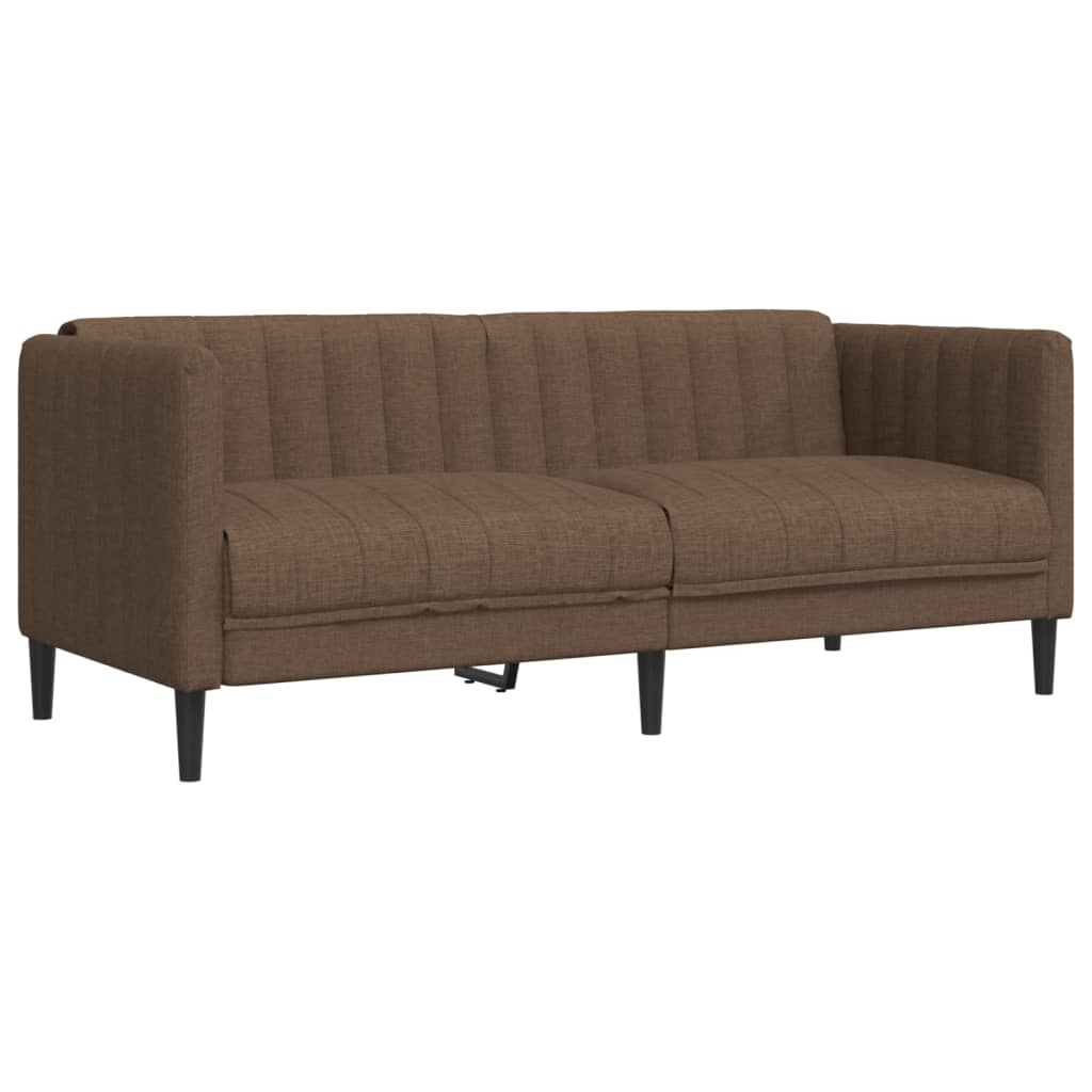 2-delige Loungeset stof bruin