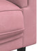 3-delige Loungeset met kussens fluweel roze