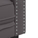 2-Delige Loungeset Chesterfield-Stijl Kunstleer Grijs