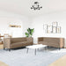 2-delige Loungeset Chesterfield-stijl kunstleer cappuccinokleur