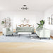 3-delige Loungeset Chesterfield met bolsters fluweel lichtgrijs
