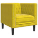 3-delige Loungeset Chesterfield met bolsters fluweel geel
