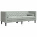2-delige Loungeset Chesterfield met bolsters fluweel lichtgrijs