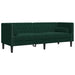 2-delige Loungeset Chesterfield en bolsters fluweel donkergroen