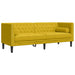 2-delige Loungeset Chesterfield met bolsters fluweel geel