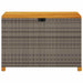 Tuinbox 110x55x63 cm poly rattan en acaciahout grijs
