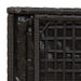 Kussenbox met opslag Zwart 50 x 50 x 50 cm poly rattan