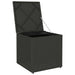 Kussenbox met opslag Zwart 50 x 50 x 50 cm poly rattan