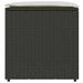 Kussenbox met opslag Zwart 50 x 50 x 50 cm poly rattan