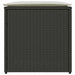 Kussenbox met opslag Zwart 50 x 50 x 50 cm poly rattan