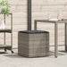 Kussenbox met opslag Grijs 50 x 50 x 50 cm poly rattan