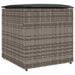 Kussenbox met opslag Grijs 50 x 50 x 50 cm poly rattan