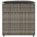 Kussenbox met opslag Grijs 50 x 50 x 50 cm poly rattan