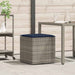 Kussenbox met opslag Grijs 50 x 50 x 50 cm poly rattan