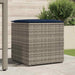Kussenbox met opslag Grijs 50 x 50 x 50 cm poly rattan