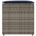 Kussenbox met opslag Grijs 50 x 50 x 50 cm poly rattan