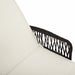 Ligstoel Zwart en Cream Wit 55 x 200 x 92 cm poly rattan