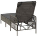 Ligstoel Grijs en Donkergrijs 200 x 55 x 92 cm poly rattan