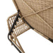 Ligstoel Beige en Licht Grijs 200 x 55 x 92 cm poly rattan